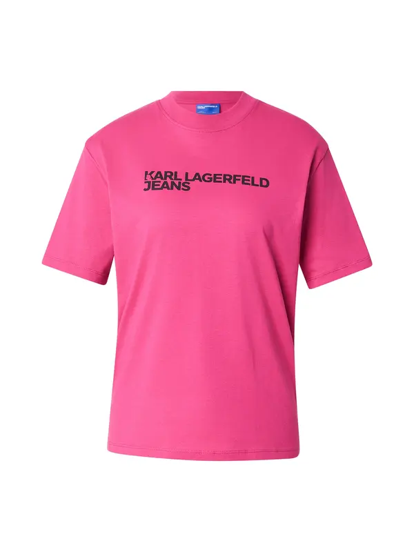 KARL LAGERFELD JEANS KARL LAGERFELD JEANS Majica  temno roza / črna