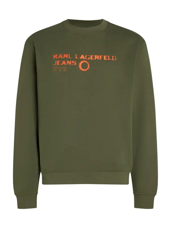 KARL LAGERFELD JEANS KARL LAGERFELD JEANS Majica  temno zelena / oranžna