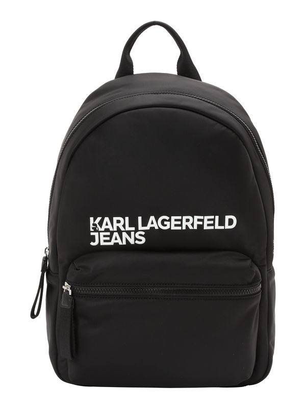 KARL LAGERFELD JEANS KARL LAGERFELD JEANS Nahrbtnik 'ESSENTIAL'  črna / bela