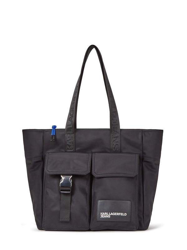 KARL LAGERFELD JEANS KARL LAGERFELD JEANS Nakupovalna torba  črna / bela