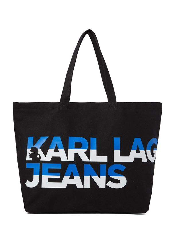KARL LAGERFELD JEANS KARL LAGERFELD JEANS Nakupovalna torba  modra / črna / bela