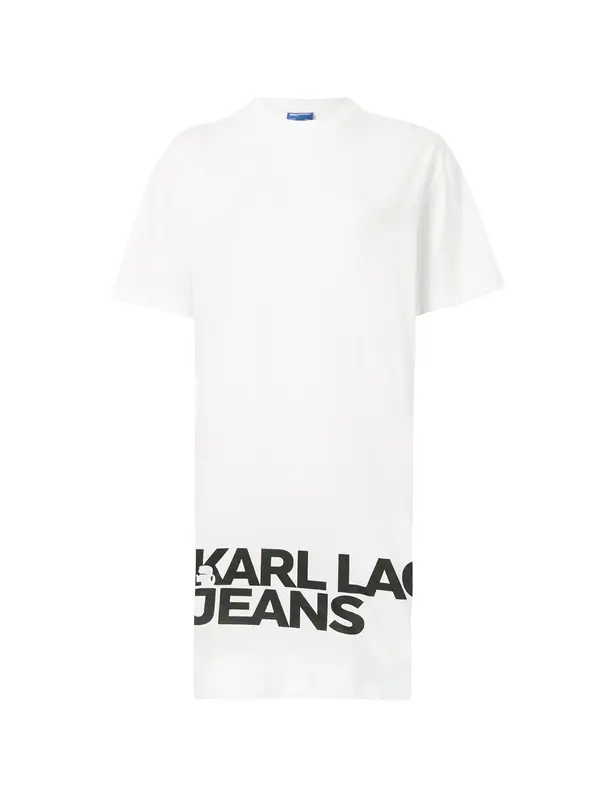 KARL LAGERFELD JEANS KARL LAGERFELD JEANS Obleka  črna / bela
