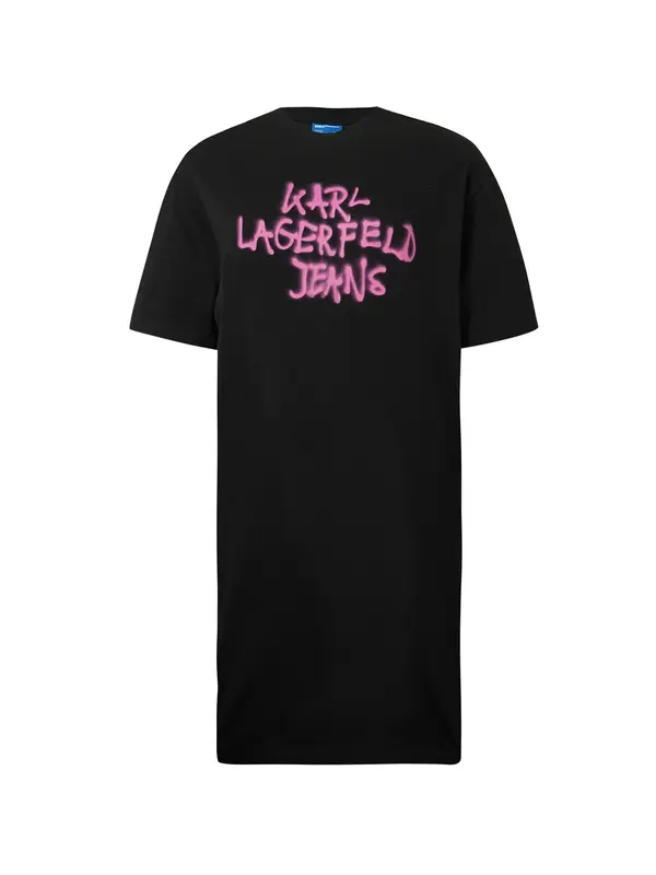 KARL LAGERFELD JEANS KARL LAGERFELD JEANS Obleka  fuksija / črna