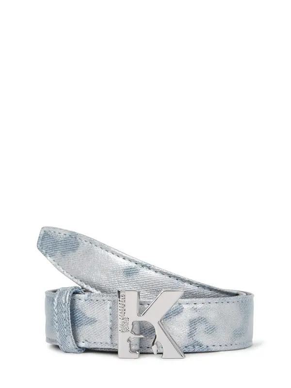KARL LAGERFELD JEANS KARL LAGERFELD JEANS Pas  svetlo modra / srebrna