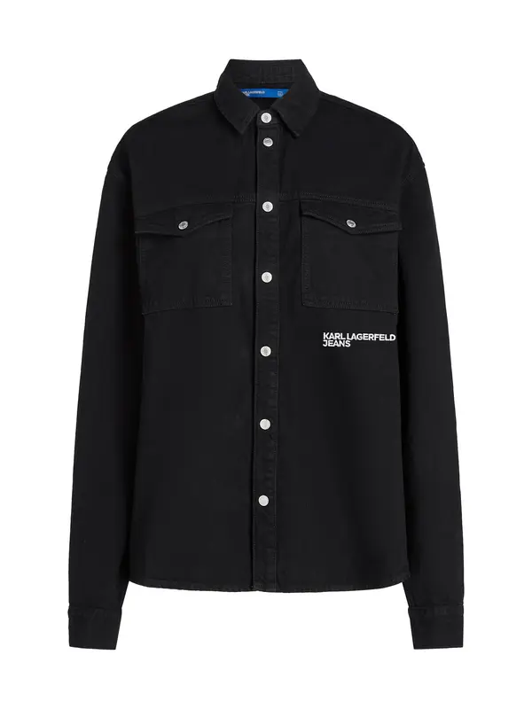 KARL LAGERFELD JEANS KARL LAGERFELD JEANS Prehodna jakna  črna / bela