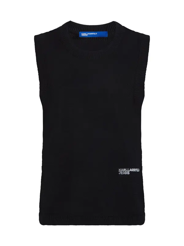 KARL LAGERFELD JEANS KARL LAGERFELD JEANS Pulover  črna / bela