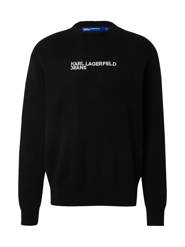 KARL LAGERFELD JEANS KARL LAGERFELD JEANS Pulover  črna / bela