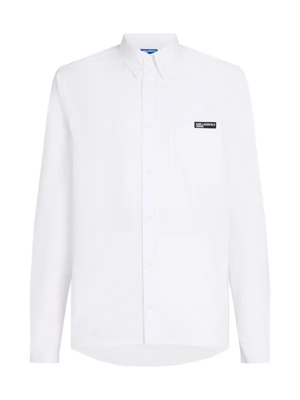 KARL LAGERFELD JEANS KARL LAGERFELD JEANS Srajca 'Poplin'  bela