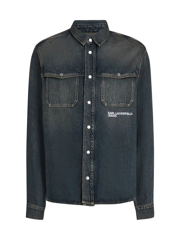 KARL LAGERFELD JEANS KARL LAGERFELD JEANS Srajca  temno modra / bela