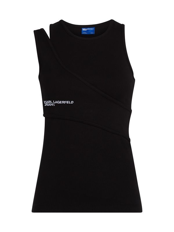 KARL LAGERFELD JEANS KARL LAGERFELD JEANS Top  črna / bela