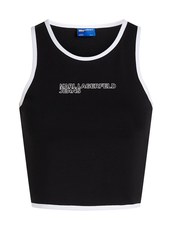KARL LAGERFELD JEANS KARL LAGERFELD JEANS Top  črna / bela