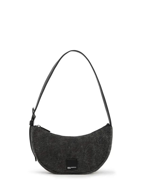 KARL LAGERFELD JEANS KARL LAGERFELD JEANS Torba za čez ramo  črn denim / bela
