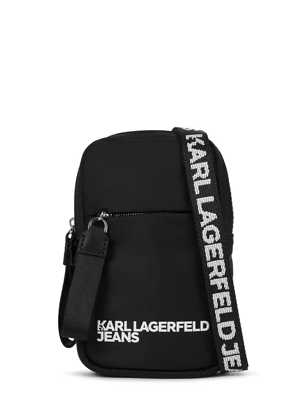 KARL LAGERFELD JEANS KARL LAGERFELD JEANS Torba za čez ramo  črna / bela