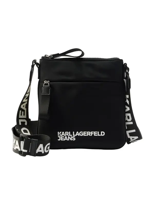 KARL LAGERFELD JEANS KARL LAGERFELD JEANS Torba za čez ramo  črna / bela