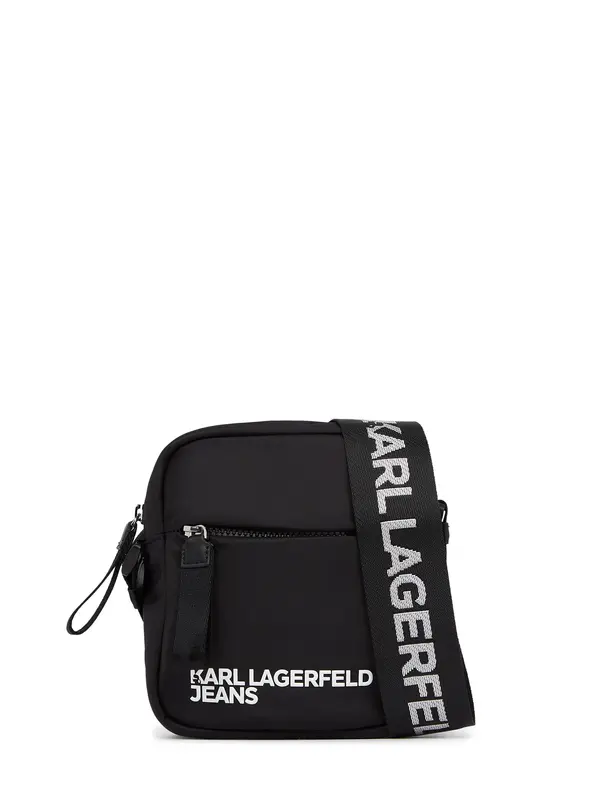 KARL LAGERFELD JEANS KARL LAGERFELD JEANS Torba za čez ramo  črna / bela