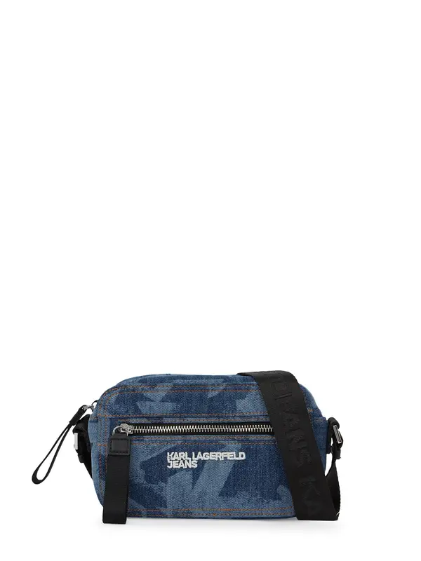 KARL LAGERFELD JEANS KARL LAGERFELD JEANS Torba za čez ramo  moder denim / temno modra