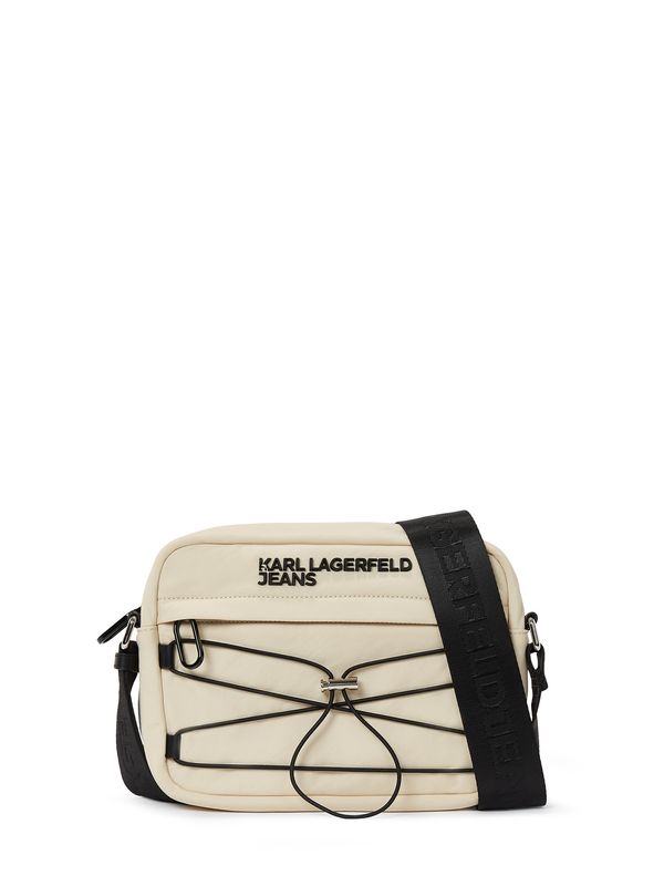 KARL LAGERFELD JEANS KARL LAGERFELD JEANS Torba za čez ramo  pesek / črna