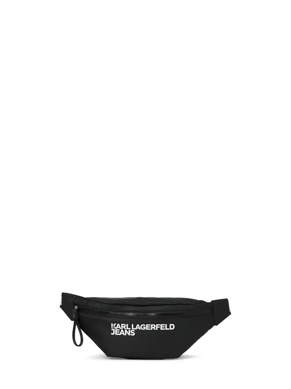 KARL LAGERFELD JEANS KARL LAGERFELD JEANS Torbica za okrog pasu  črna / bela