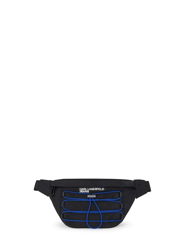 KARL LAGERFELD JEANS KARL LAGERFELD JEANS Torbica za okrog pasu  kraljevo modra / črna