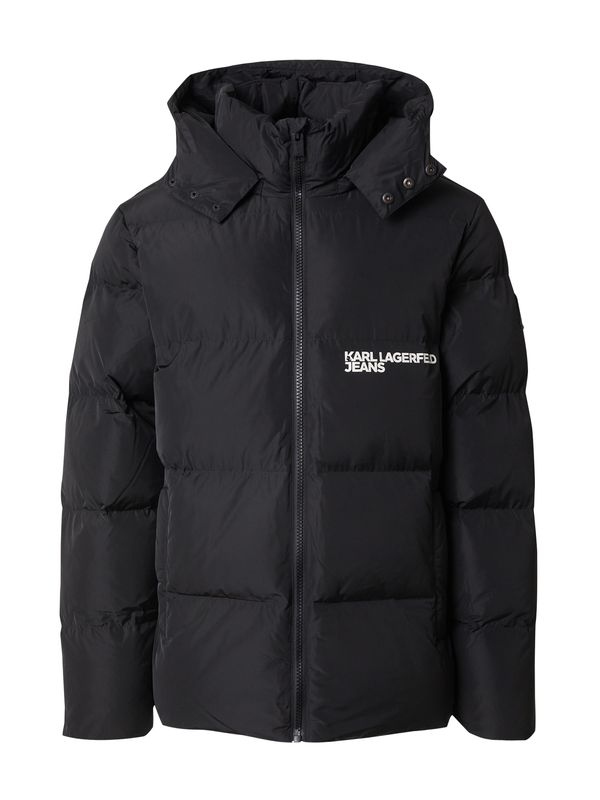 KARL LAGERFELD JEANS KARL LAGERFELD JEANS Zimska jakna  črna / bela