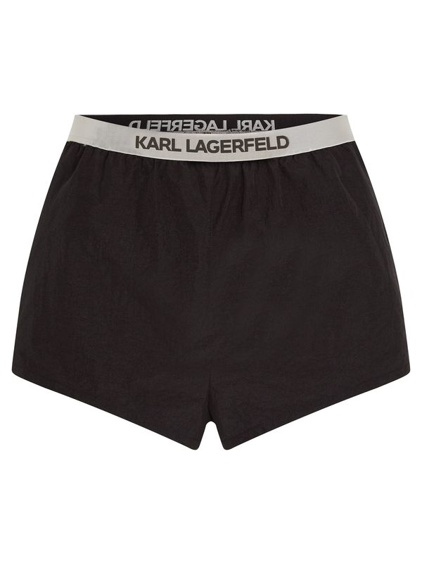Karl Lagerfeld Karl Lagerfeld Kratke kopalne hlače  antracit / svetlo siva / črna