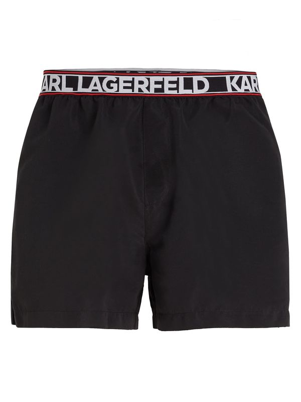 Karl Lagerfeld Karl Lagerfeld Kratke kopalne hlače  rdeča / črna / bela
