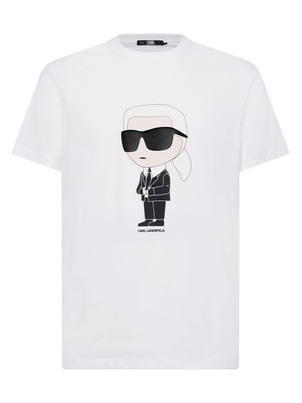 Karl Lagerfeld Karl Lagerfeld Majica  bež / črna / bela