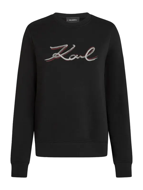 Karl Lagerfeld Karl Lagerfeld Majica  bordo / črna / srebrna