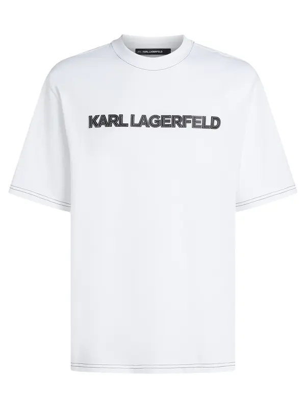 Karl Lagerfeld Karl Lagerfeld Majica  črna / bela