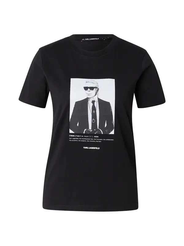 Karl Lagerfeld Karl Lagerfeld Majica  črna / bela