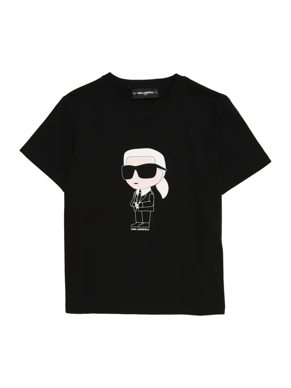 Karl Lagerfeld Karl Lagerfeld Majica  črna / bela / volneno bela