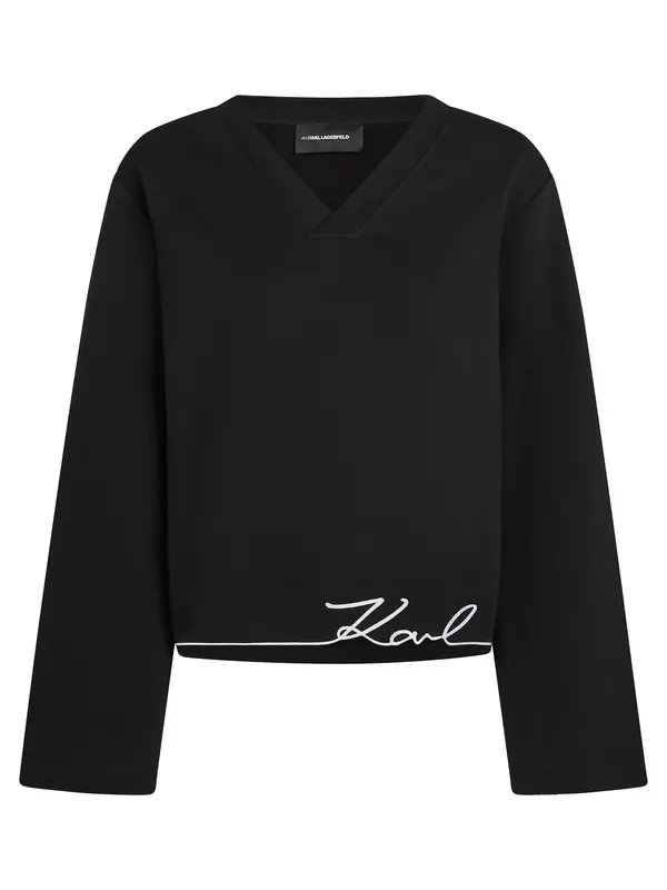 Karl Lagerfeld Karl Lagerfeld Majica  črna / bela