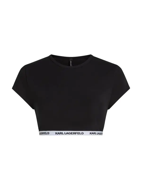 Karl Lagerfeld Karl Lagerfeld Majica  črna / off-bela