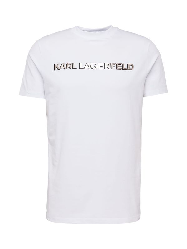 Karl Lagerfeld Karl Lagerfeld Majica  črna / srebrna / bela