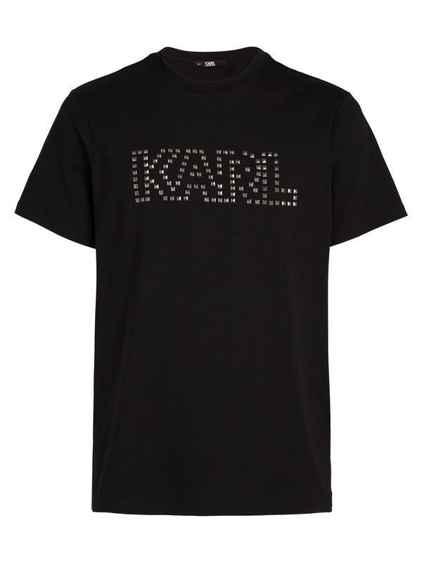 Karl Lagerfeld Karl Lagerfeld Majica  črna / srebrna