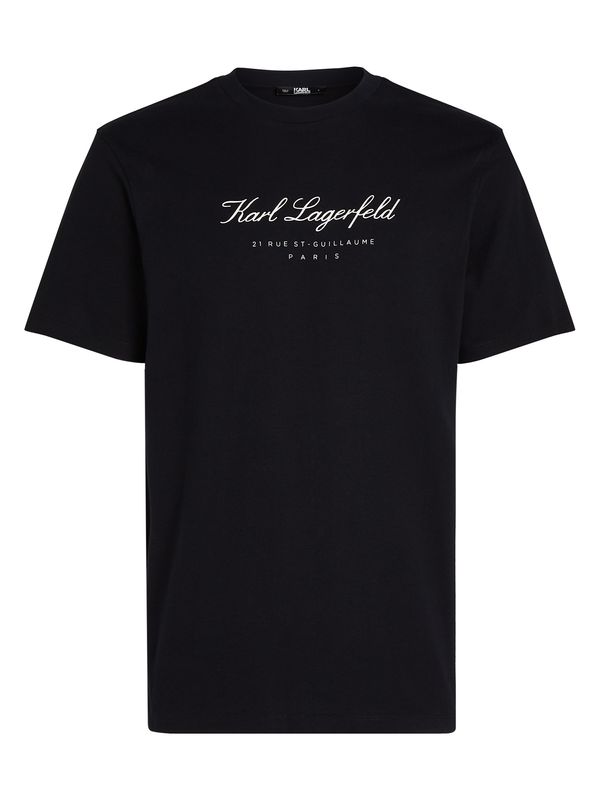 Karl Lagerfeld Karl Lagerfeld Majica ' Hotel Karl'  črna / bela