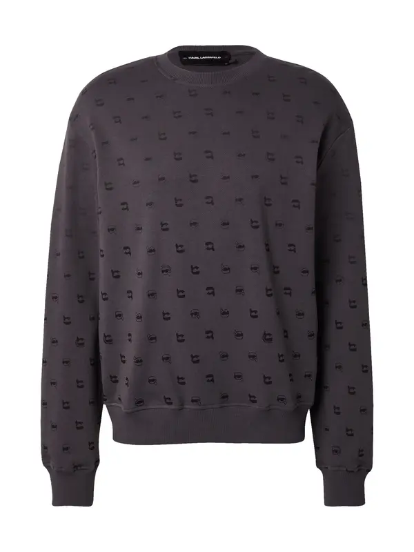 Karl Lagerfeld Karl Lagerfeld Majica 'Ikon'  antracit / črna