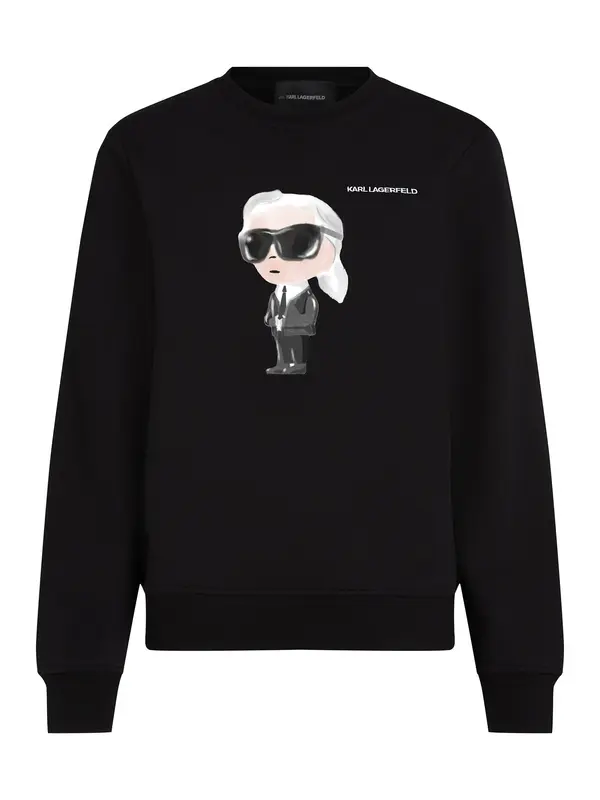 Karl Lagerfeld Karl Lagerfeld Majica 'Ikon'  bež / temno siva / črna / bela