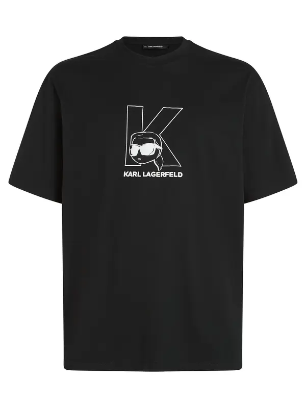 Karl Lagerfeld Karl Lagerfeld Majica 'Ikon'  črna / bela