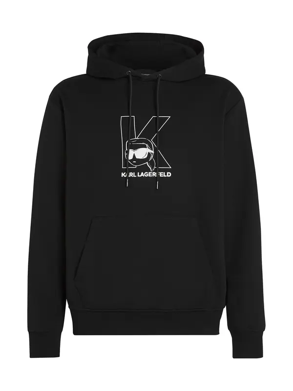 Karl Lagerfeld Karl Lagerfeld Majica 'Ikon'  črna / bela