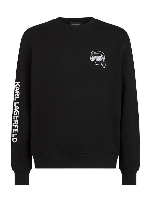 Karl Lagerfeld Karl Lagerfeld Majica 'Ikon'  črna / bela