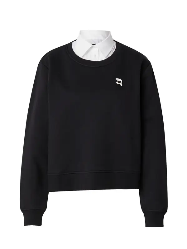 Karl Lagerfeld Karl Lagerfeld Majica 'IKON'  črna / off-bela