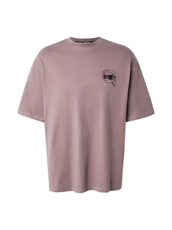 Karl Lagerfeld Karl Lagerfeld Majica 'Ikon'  mauve / črna