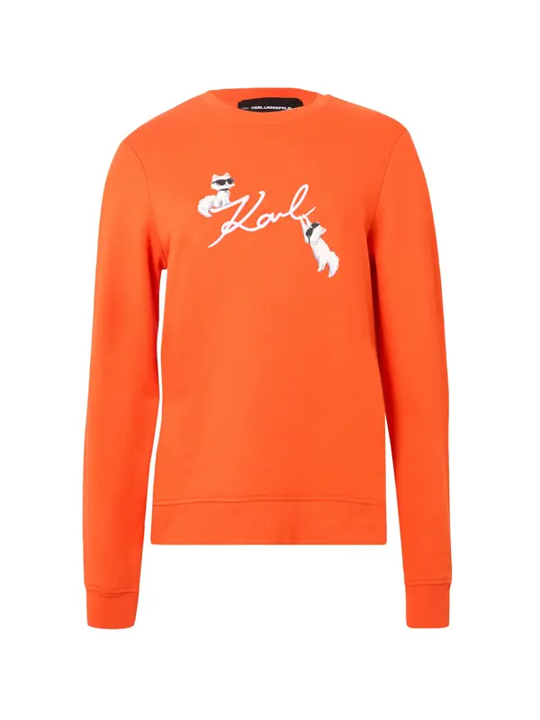 Karl Lagerfeld Karl Lagerfeld Majica 'IKON'  oranžna / črna / bela