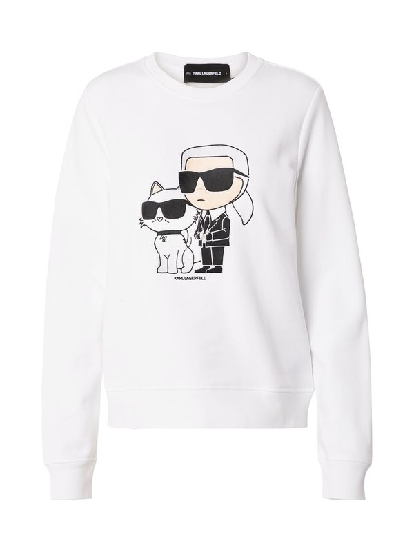 Karl Lagerfeld Karl Lagerfeld Majica 'Ikonik 2.0'  bež / črna / bela