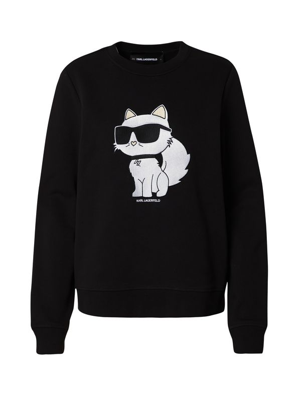 Karl Lagerfeld Karl Lagerfeld Majica 'Ikonik 2.0 Choupette'  kremna / črna / bela