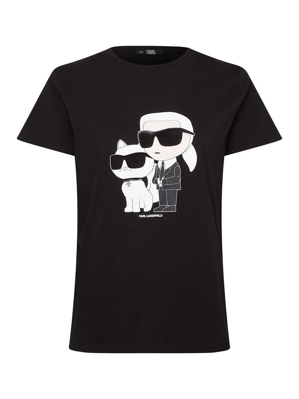 Karl Lagerfeld Karl Lagerfeld Majica 'Ikonik 2.0'  svetlo bež / črna / bela