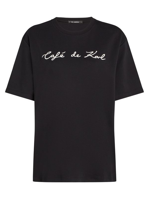 Karl Lagerfeld Karl Lagerfeld Majica 'JORGE PARRA'  črna / bela