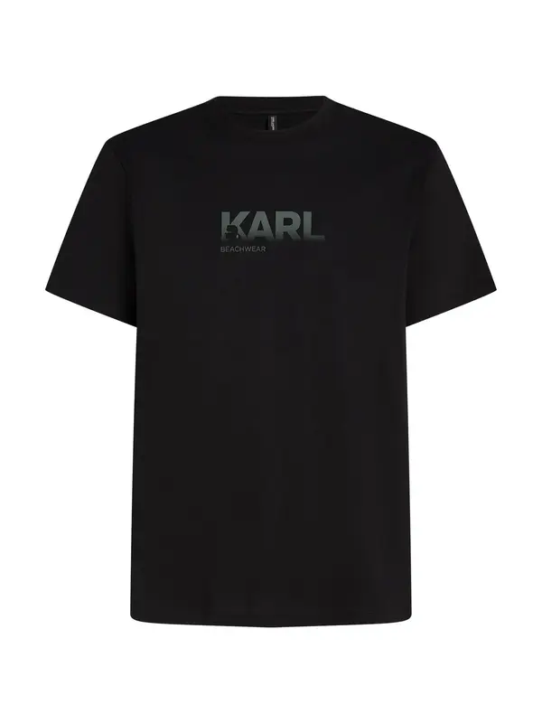 Karl Lagerfeld Karl Lagerfeld Majica  kaki / črna