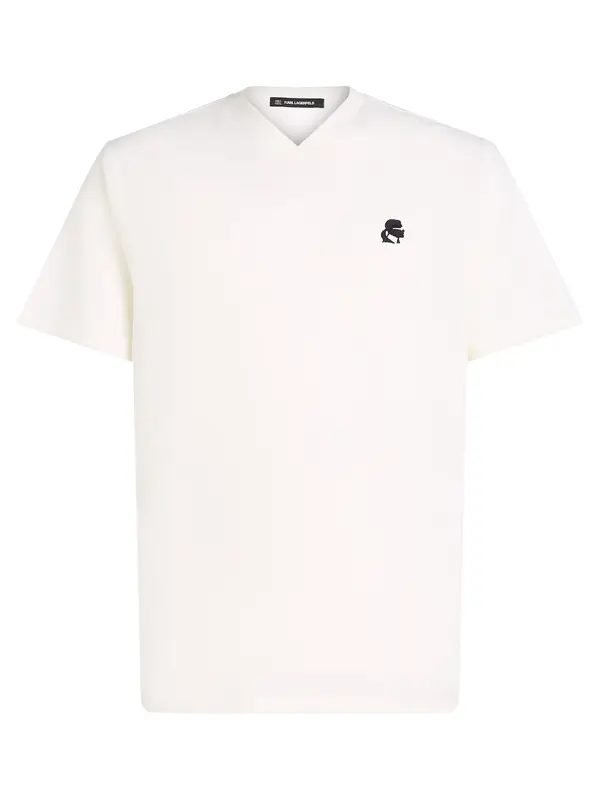 Karl Lagerfeld Karl Lagerfeld Majica  kremna / črna